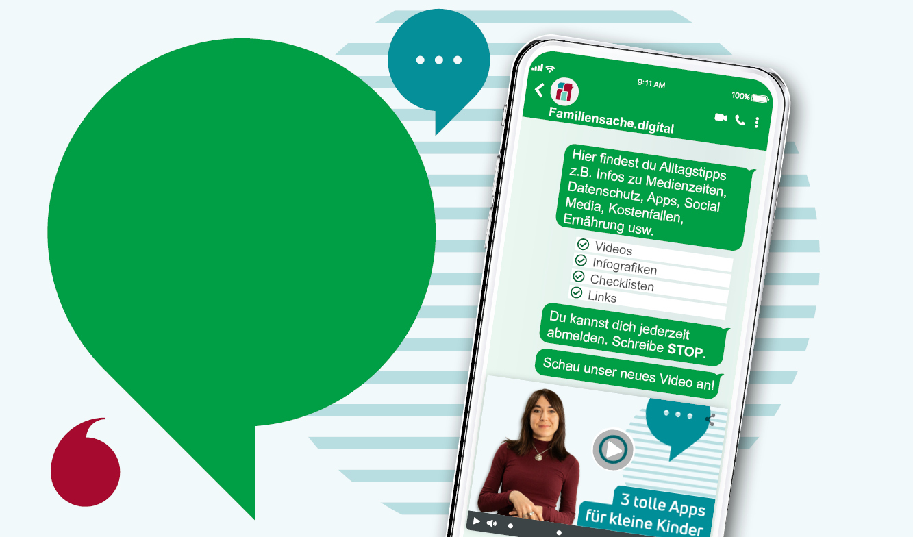 WhatsApp Screen des Kanals Familiensache.digital WhatsApp Screen des Kanals Familiensache.digital